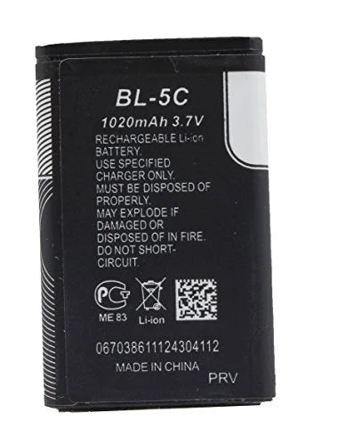 1020 Mah 3.7V Li-Ion Bl-5C Battery for Nokia Mobile Phone