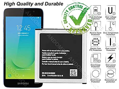Mobile Battery Compatible for Samsung Galaxy J2 SM-J200G | EB-BG360CBC | 2000mAh with (6 Months Warranty)