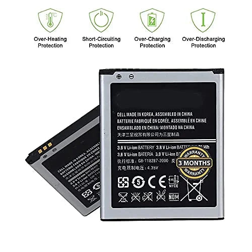 Battery 1500mAh Compatible for Samsung Galaxy Grand Duos S7562 / EB-425161LU Battery