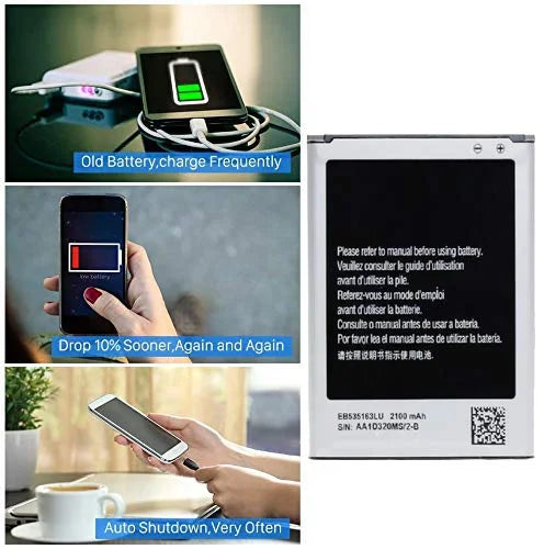 Mobile Battery Compatible for Samsung Galaxy Grand i9082 EB535163LU 2100mAh