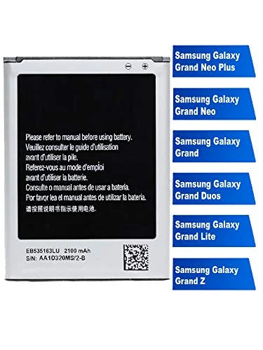Mobile Battery Compatible for Samsung Galaxy Grand i9082 EB535163LU 2100mAh