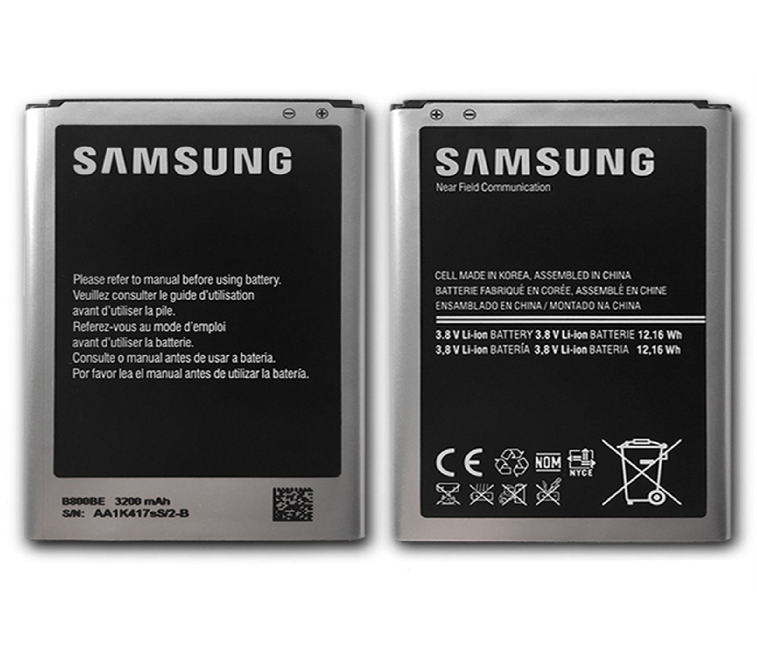 Compatible Original B800BE-3200mAh Battery for Samsung Note 3 N9000 N900 N900A N900T