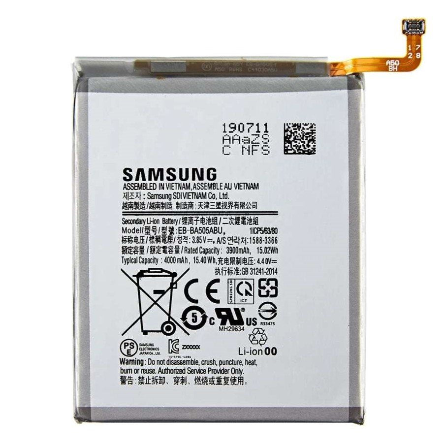 BA505ABU Battery Compatible For Samsung Galaxy A50 A505F A30s A50s [4000mAh]