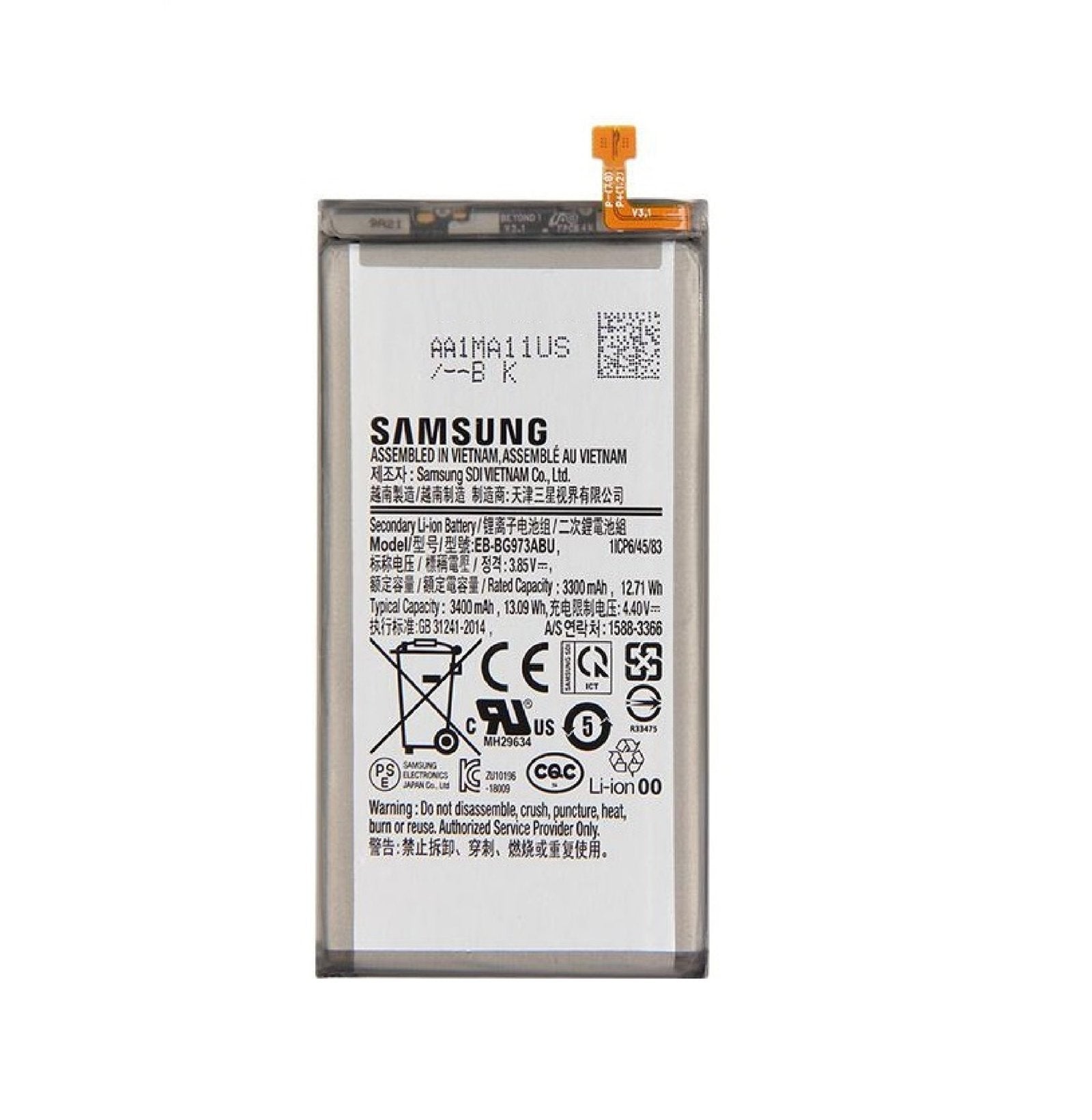 Compatible Original EB-BG973ABU Battery for Samsung Galaxy S10 G973F Battery