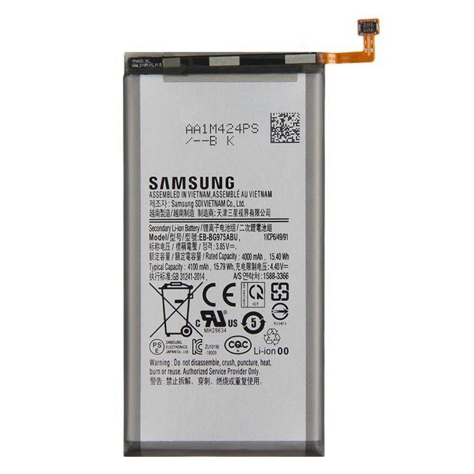 Compatible Original EB-BG975ABU Battery for Samsung S10 Plus G975F G975U Battery
