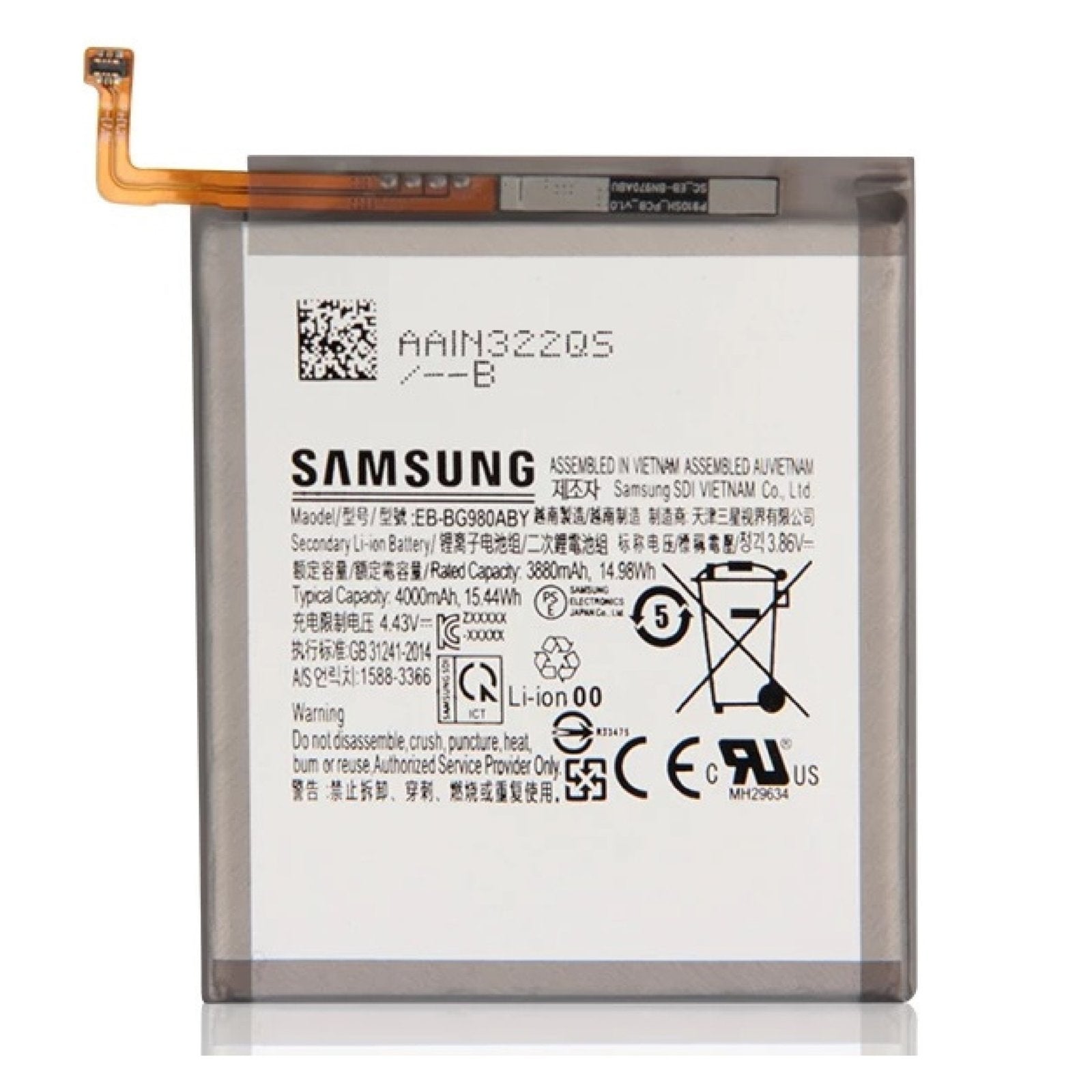 EB-BG980ABY Battery for Samsung Galaxy S20 G980F Battery
