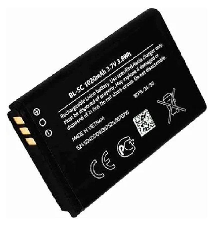 BL-5C Battery Compatible with Nokia N72-1020mAh