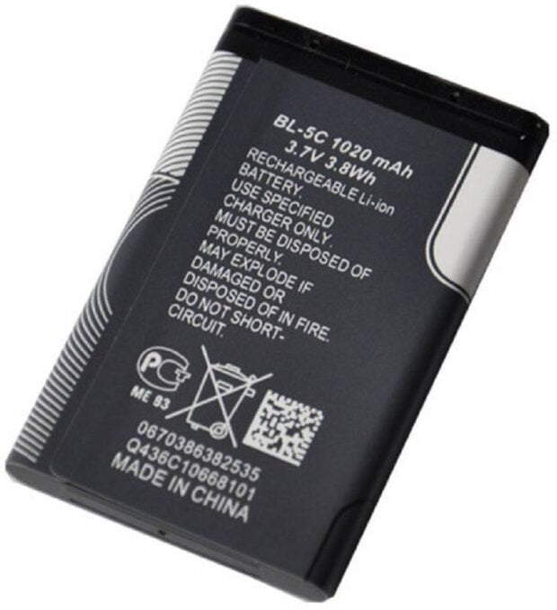 Compatible Battery BL-5C  Battery For Nokia 5C / BL5C 1050mAh