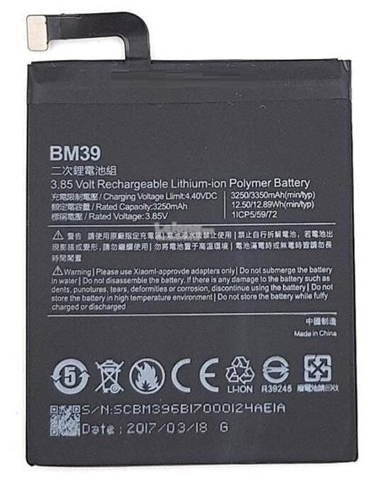 Compatible Battery For Redmi 6 / Mi 6 / BM39  Battery 3250mAh Genuine Battery