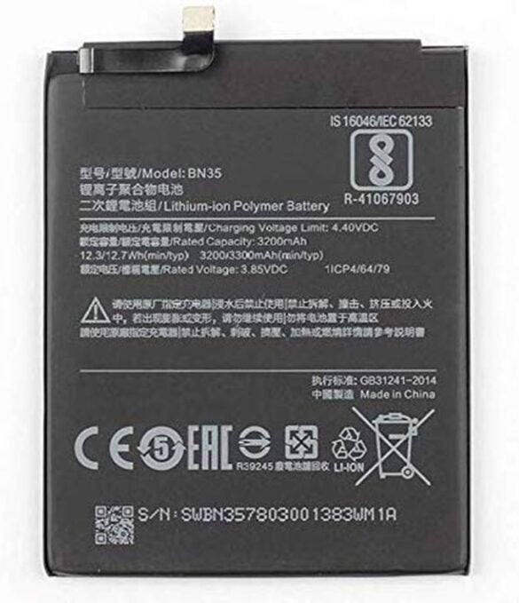 Compatible Battery For Xiaomi Mi Redmi 5/ Mi 5 / BN35 Battery  3300mAh Genuine
