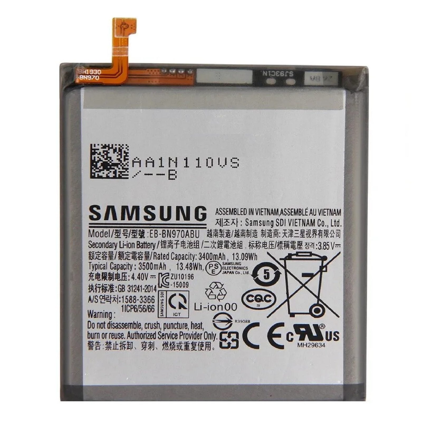Compatible Original EB-BN970ABU [3400mAh] Battery for Samsung Galaxy Note 10