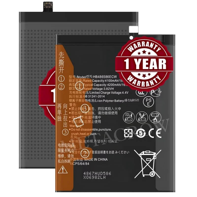 Compatible Original HB486586ECW Battery for Huawei Honor V30 (Honor View30) | Mate 30 (4G/5G) – (4200mAh)