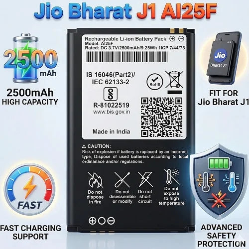 Jio Bharat Phone AI2F / AI25F Battery
