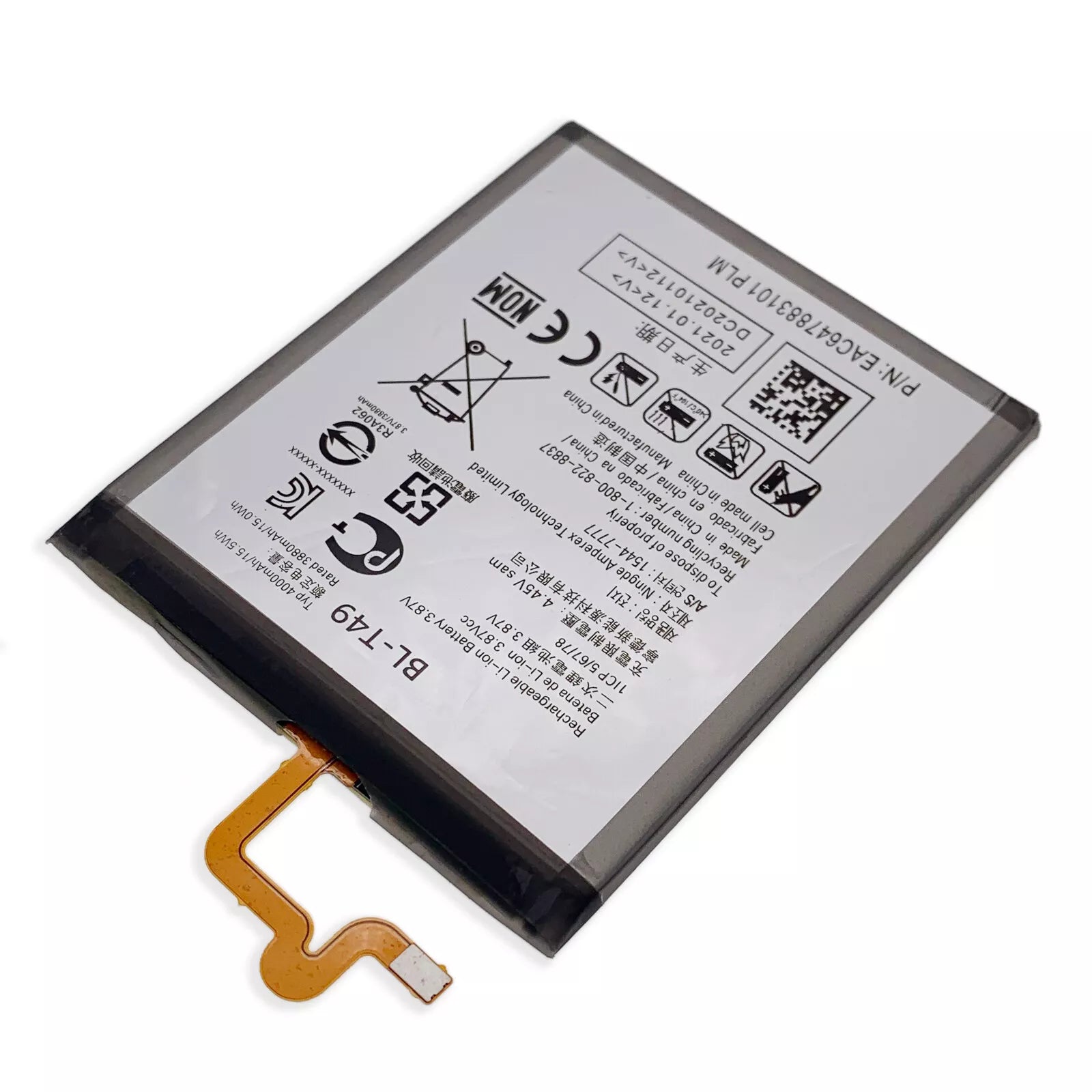 4000mAh For LG K92 5G LM-K920TM LM-K920AM Replacement Battery BL-T49 US