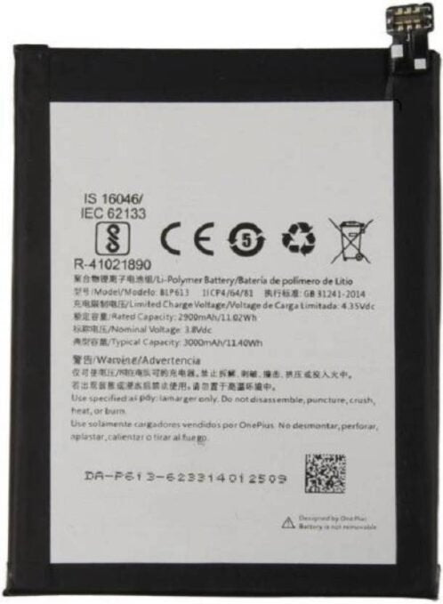 Compatible Original   For OnePlus 3 (BLP613) Battery 3000mAh Genuine