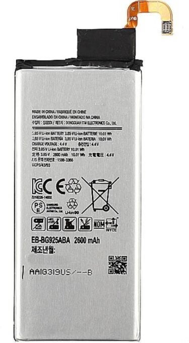 Original Compatible Battery For Samsung GALAXY S6 edge / EB-BG925ABE / EBBG925ABE 2600mAh Genuine Battery