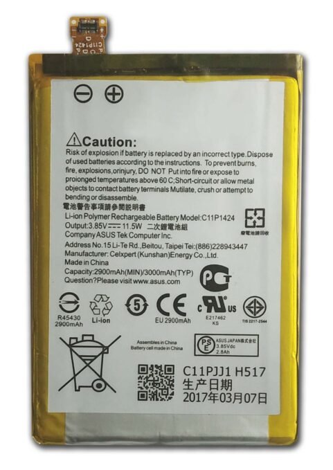 Original Compatible Battery For Asus Zenfone 2 Z00AD / ZE551ML / ZE550ML / Z008D C11P1424 2900mAh Genuine Battery