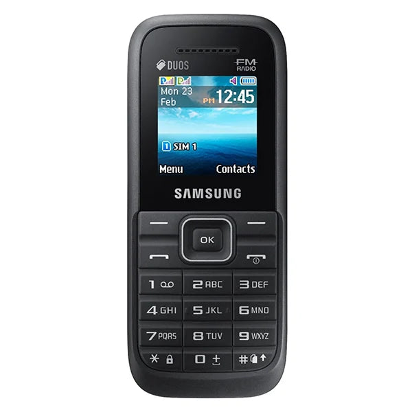 Samsung Guru FM Plus SM-B110E/D Keypad Mobile Phone - Black