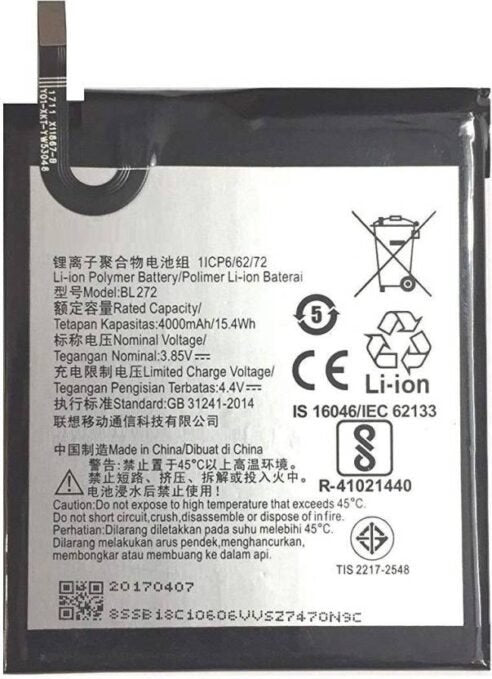 Compatible Battery For LENOVO K6 POWER /BL272 4000mAh