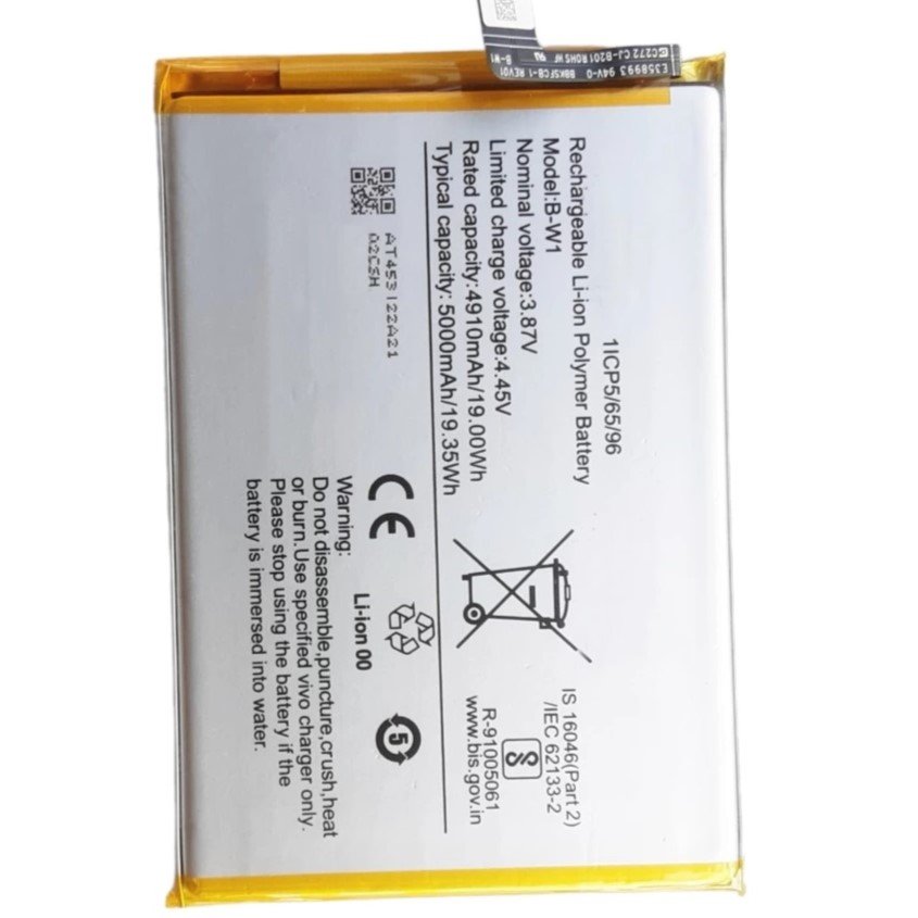 Original Compatible B-W1 Battery for vivo Y02s, vivo Y02, V2203 Battery