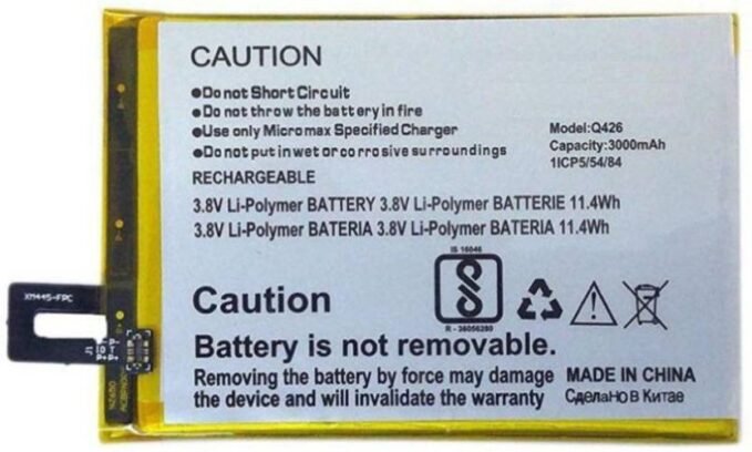 Original Compatible Battery For Canvas Mega 2 Q426 3000mAh Genuine Battery