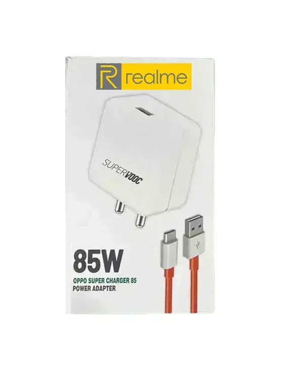 Realme 85W Fast Charger Adapter with Flash Charging Technology With 6 Month Warranty