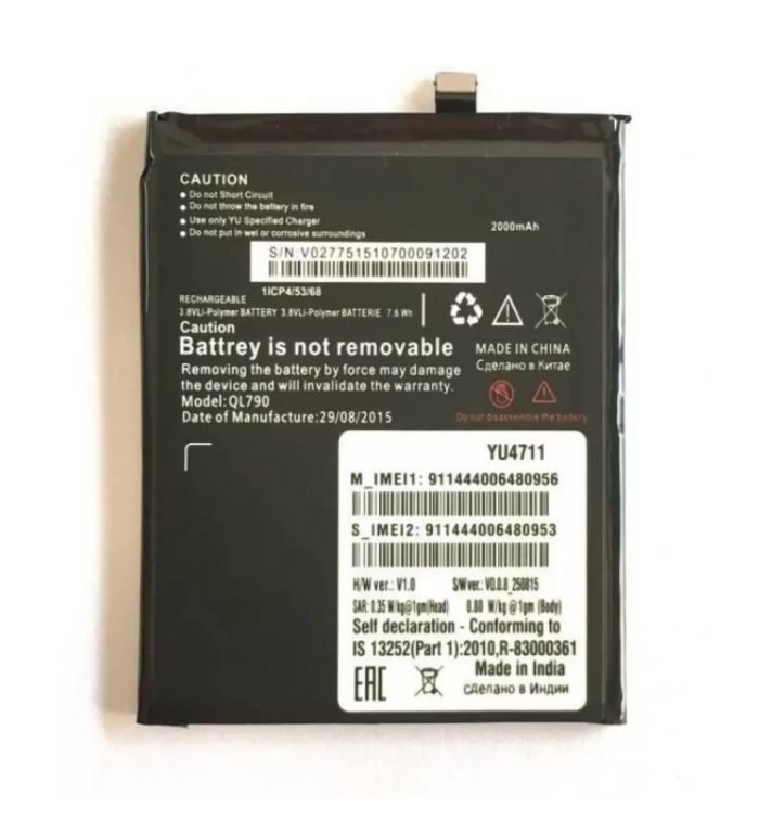 McLeod Mobile Battery For Micromax YU4711