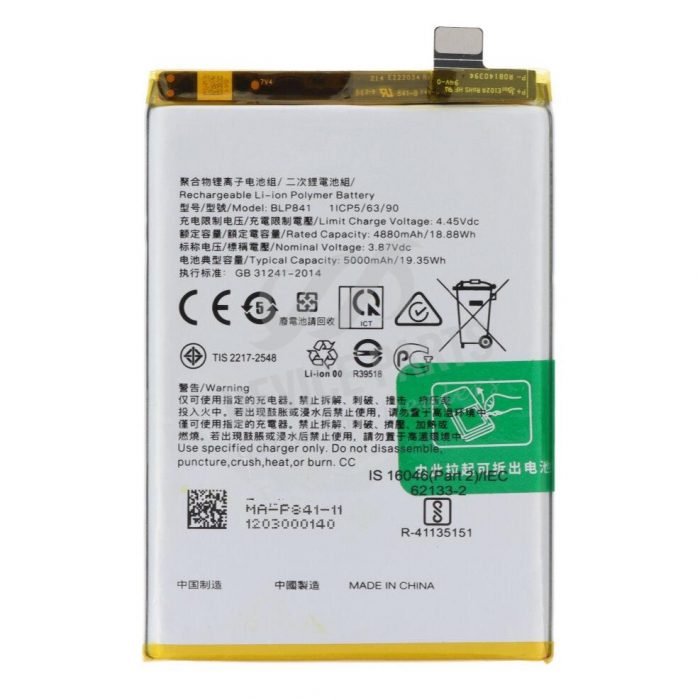 Original BLP841 Battery for Realme 8 Battery