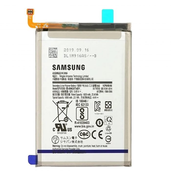 Original EB-BM207ABY Battery Compatible for Samsung Galaxy M21 | M30s | M31 - (6000mAh)