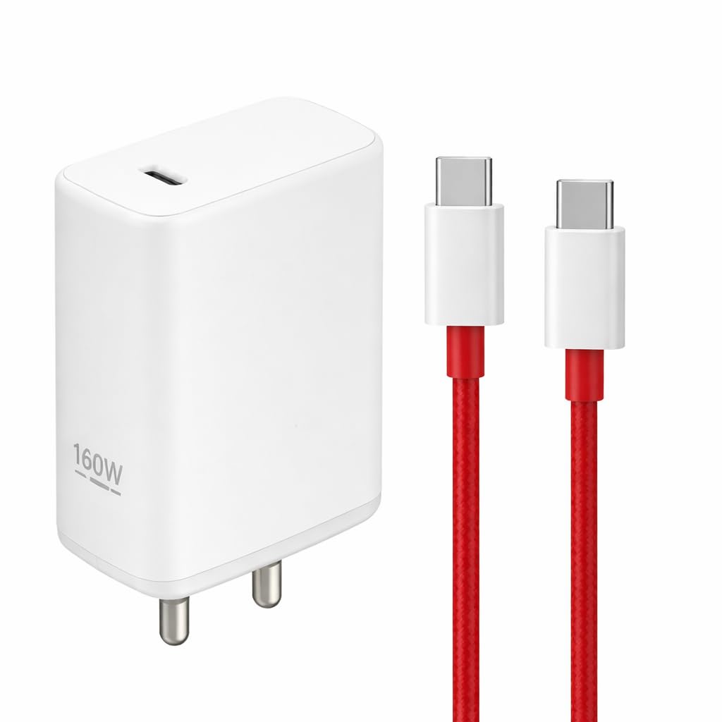 Vivo 160W FlashCharge Power Adapter with USB to Type - C Cable